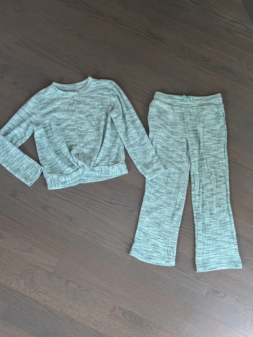 Jumping Beans Girls Two-Piece Lounge Set, Mint Green, Size 8